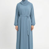 Basic Abaya Baby Blue ASL-657 Col 35