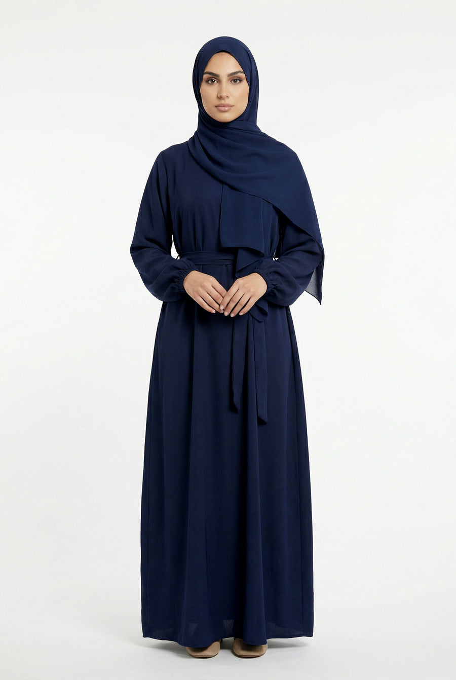 Basic Abaya Navy Blue ASL-657 Col 17