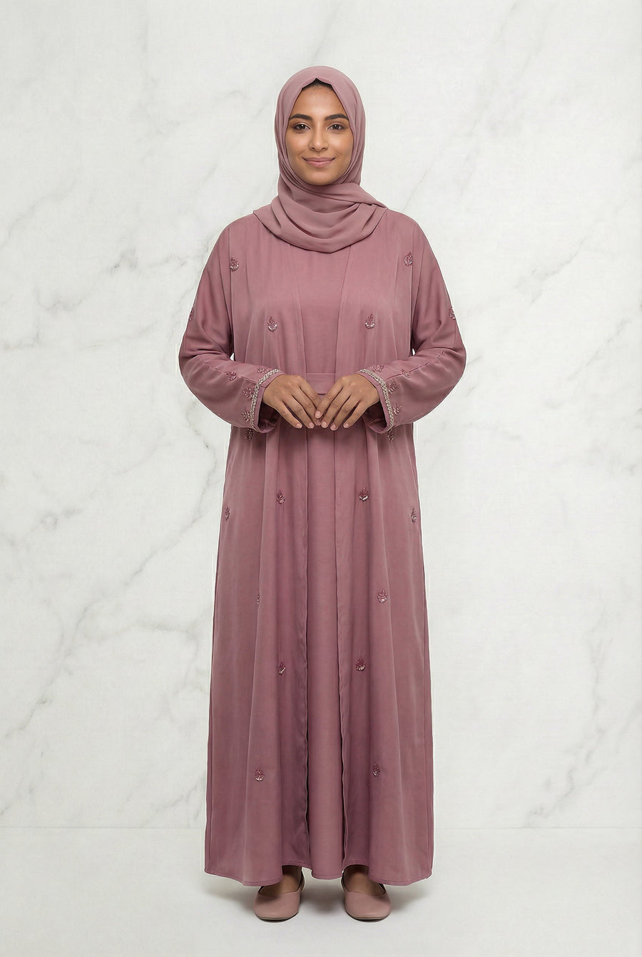 Embroidered Abaya Rose 658 Col 15