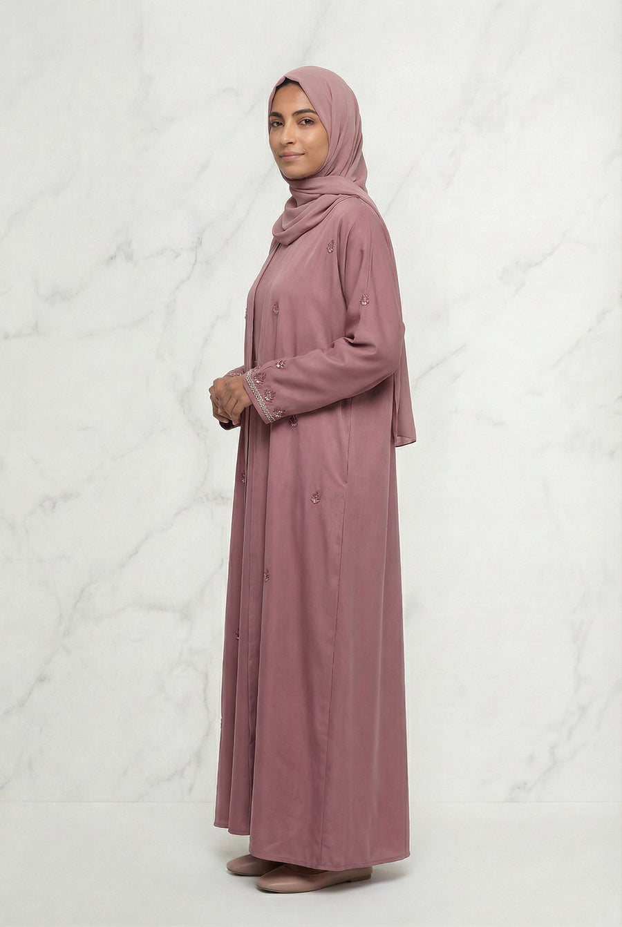 Embroidered Abaya Rose 658 Col 15
