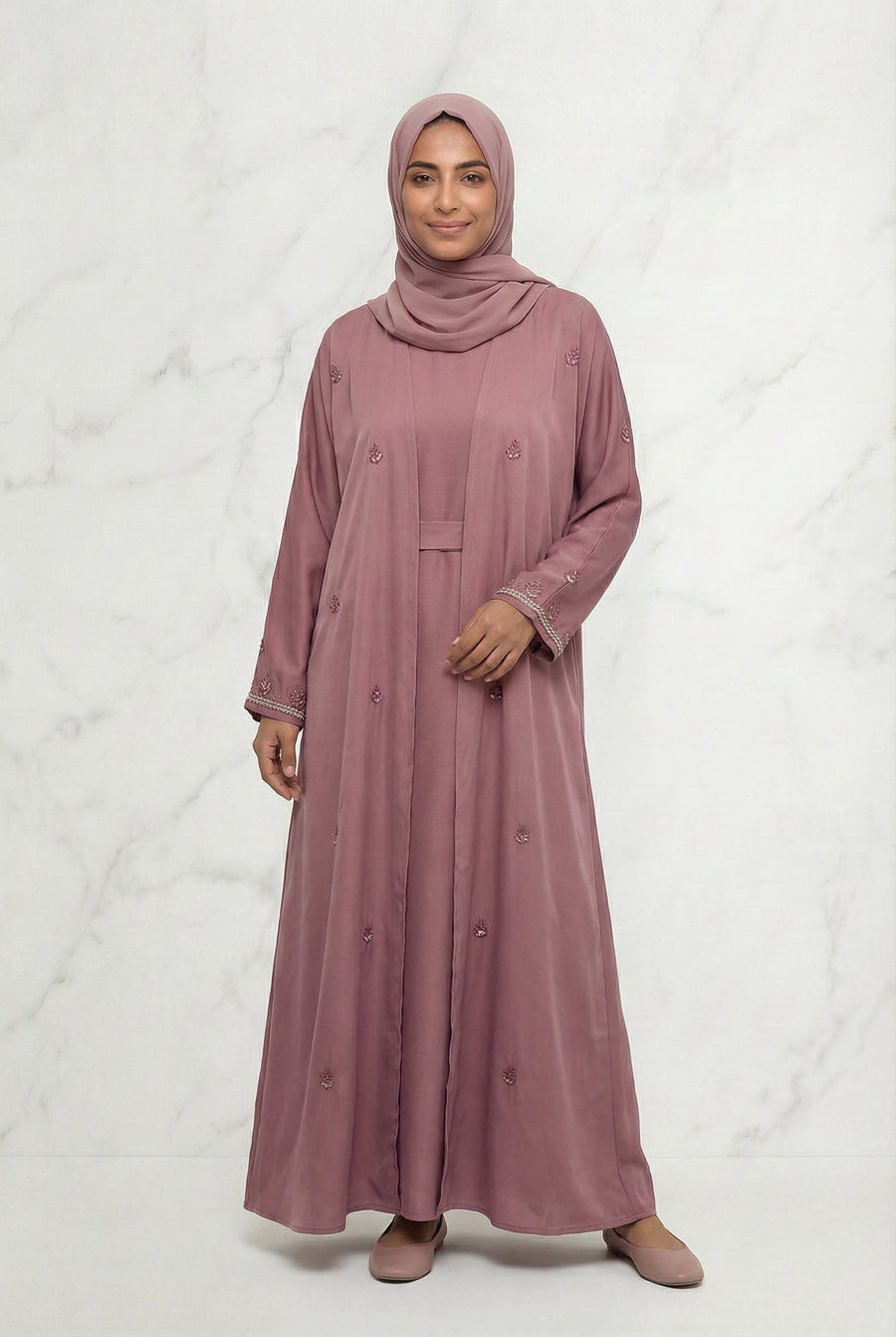 Embroidered Abaya Rose 658 Col 15