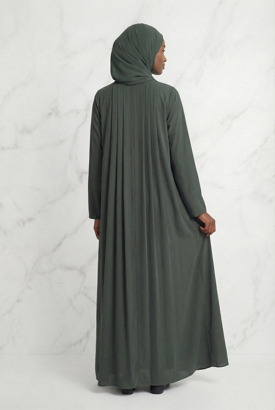 Classic Abaya Olive Green 659 Col 22