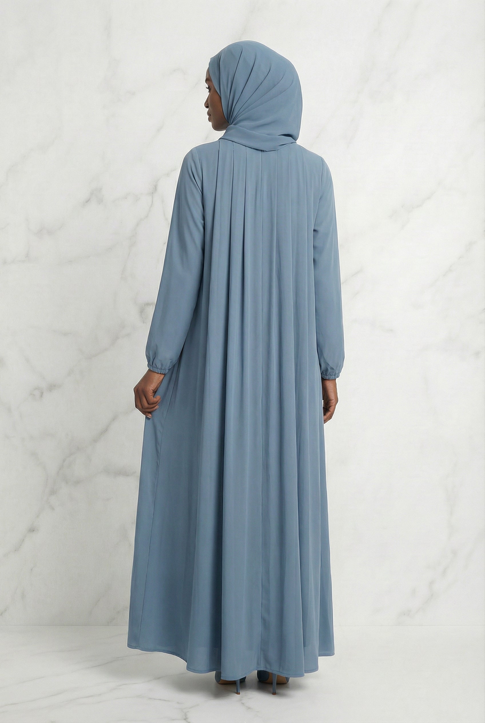 Classic Abaya Dusty Blue 659 Col 35
