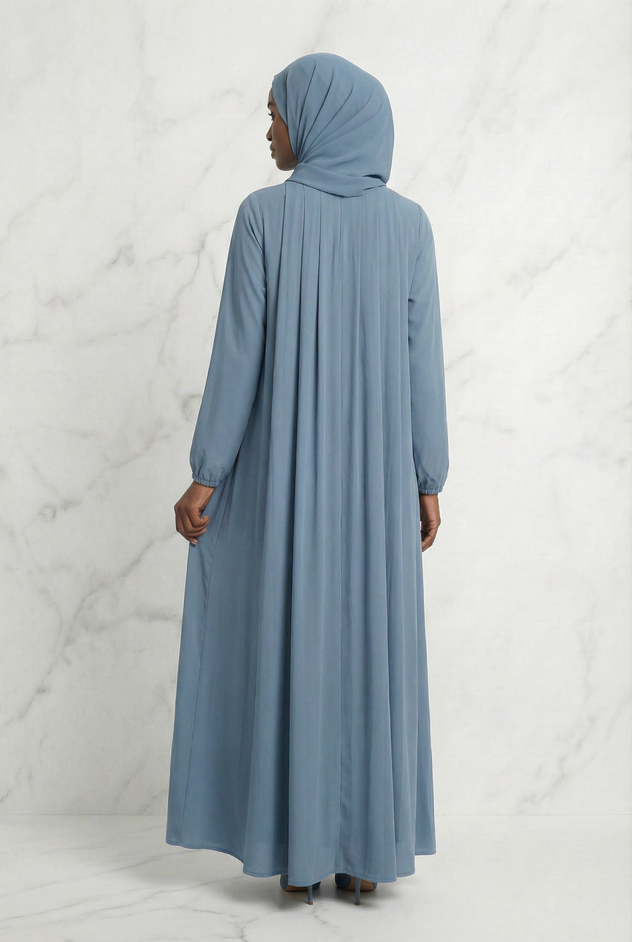 Classic Abaya Dusty Blue 659 Col 35