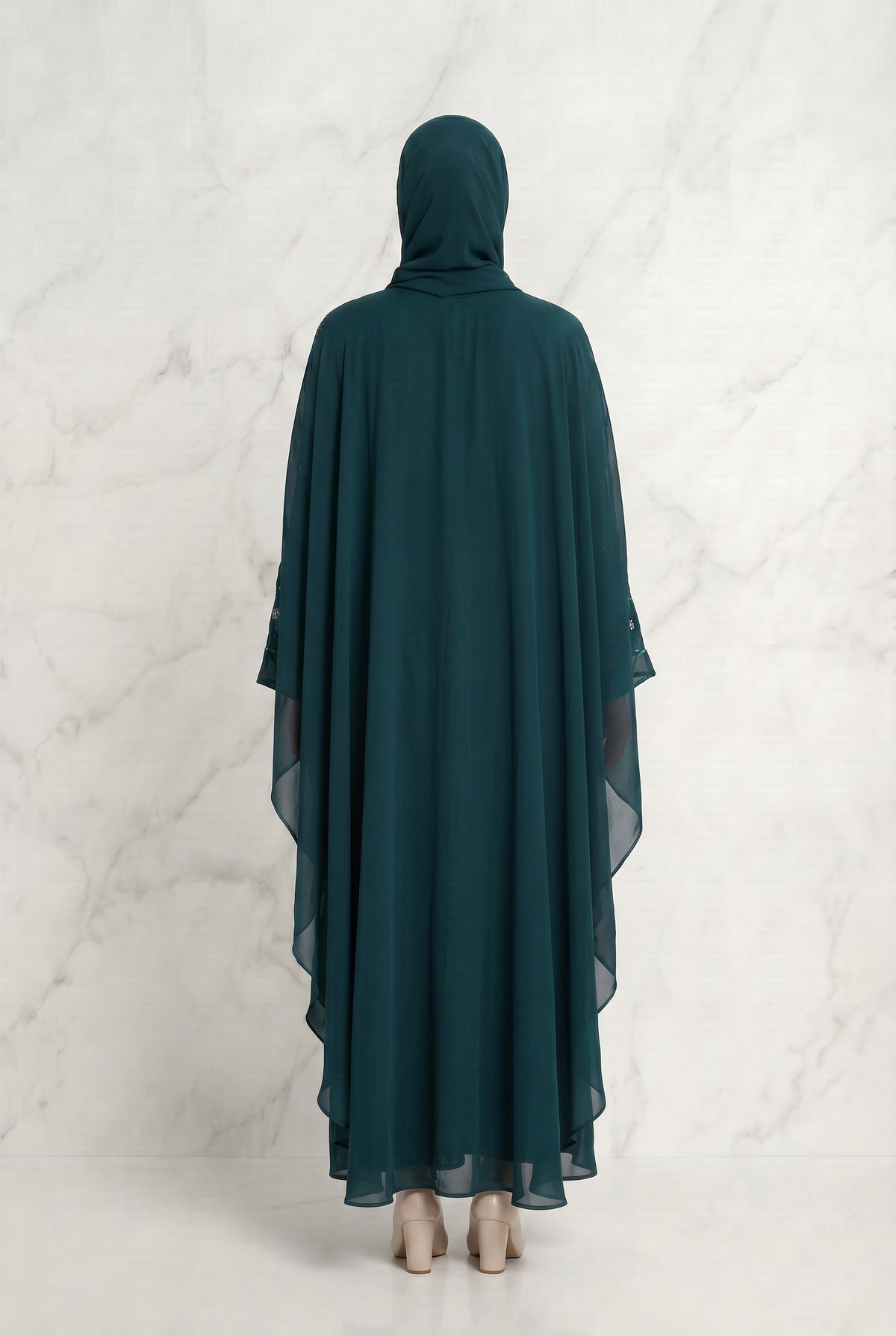 Edina Embroidered Batwing Teal 660 Col 45