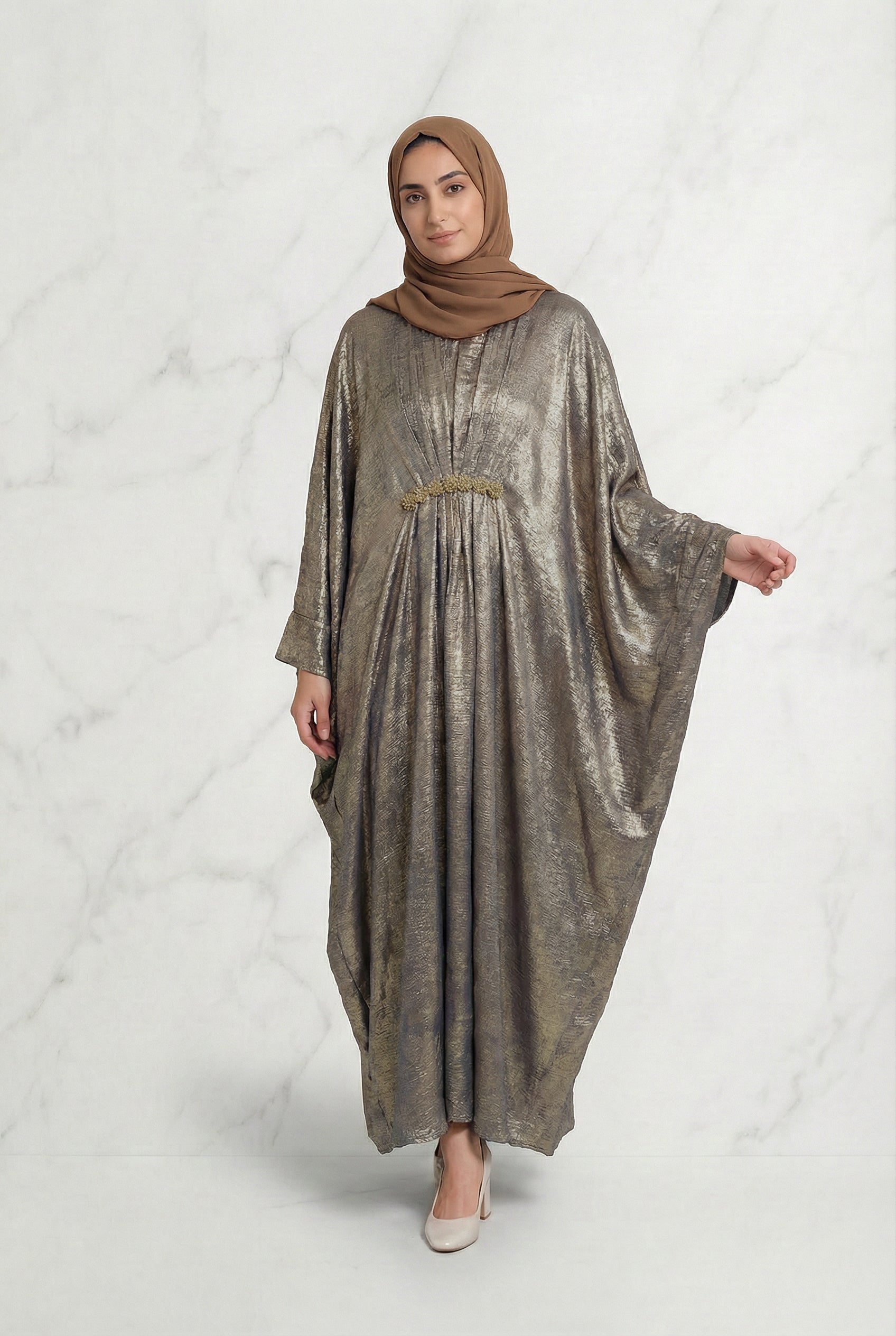 Shimmer Abaya Bronze 669 Col 14