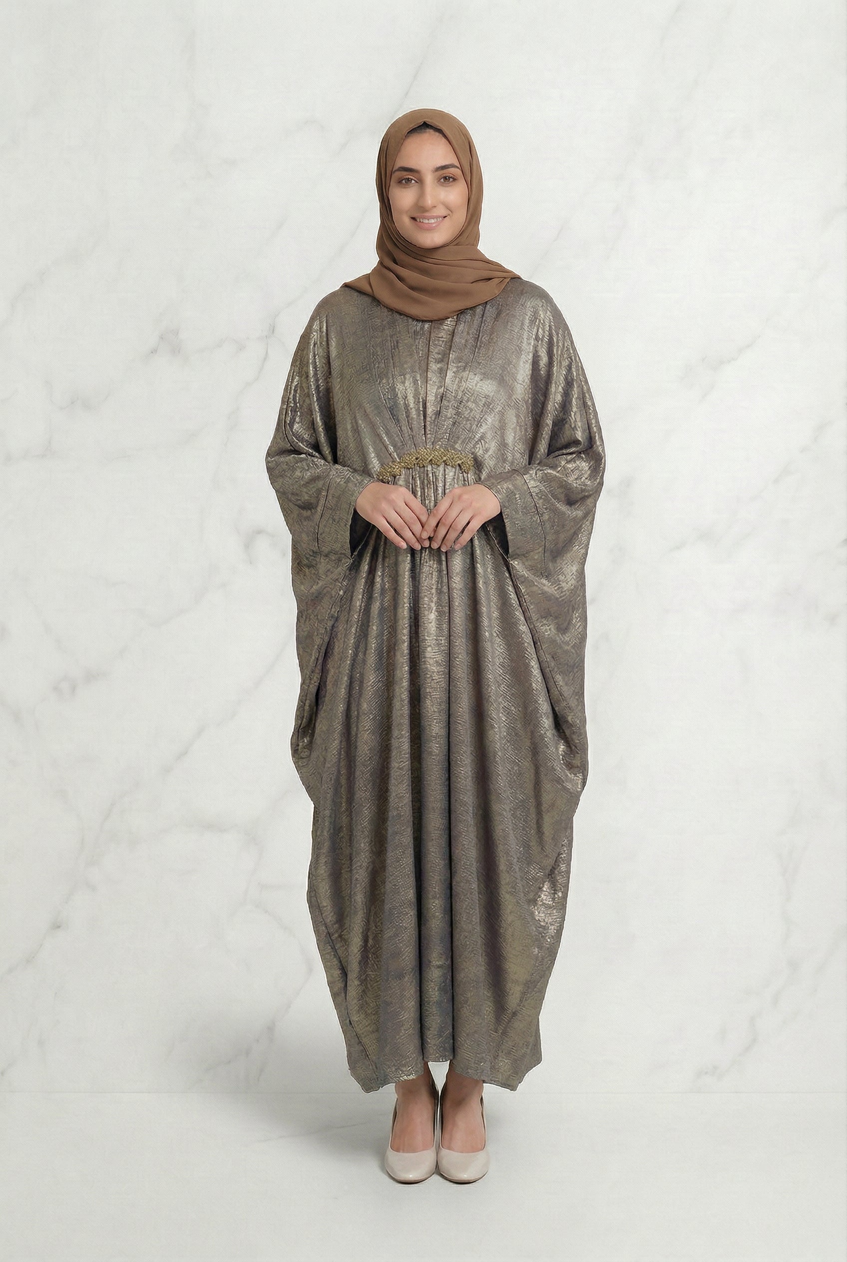 Shimmer Abaya Bronze 669 Col 14