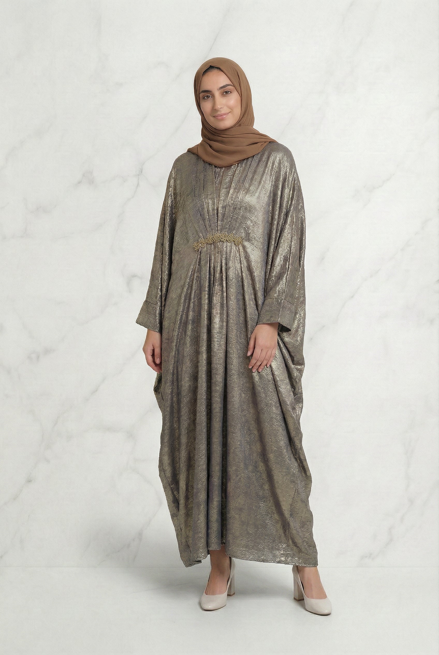 Shimmer Abaya Bronze 669 Col 14