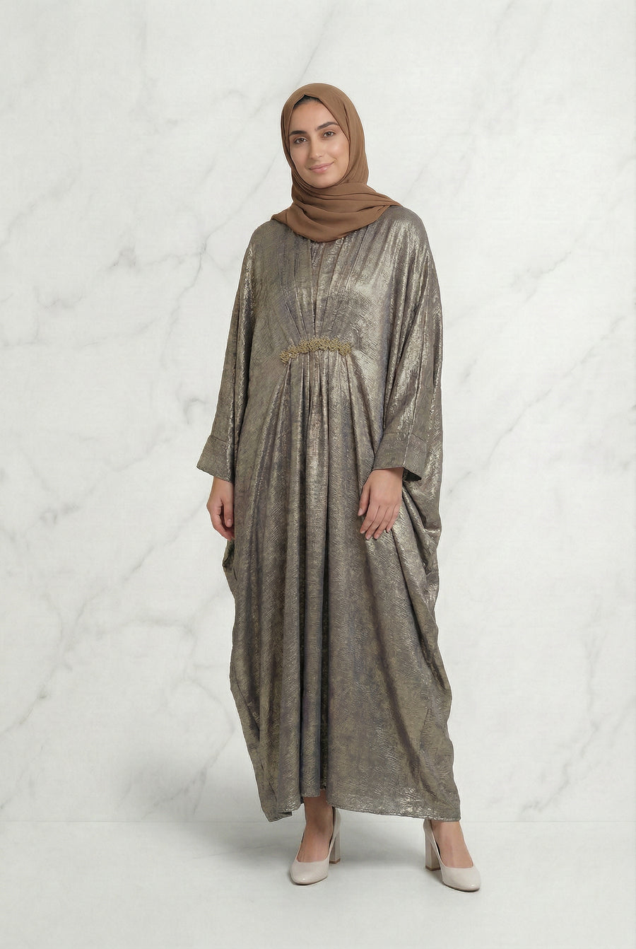 Shimmer Abaya Bronze 669 Col 14