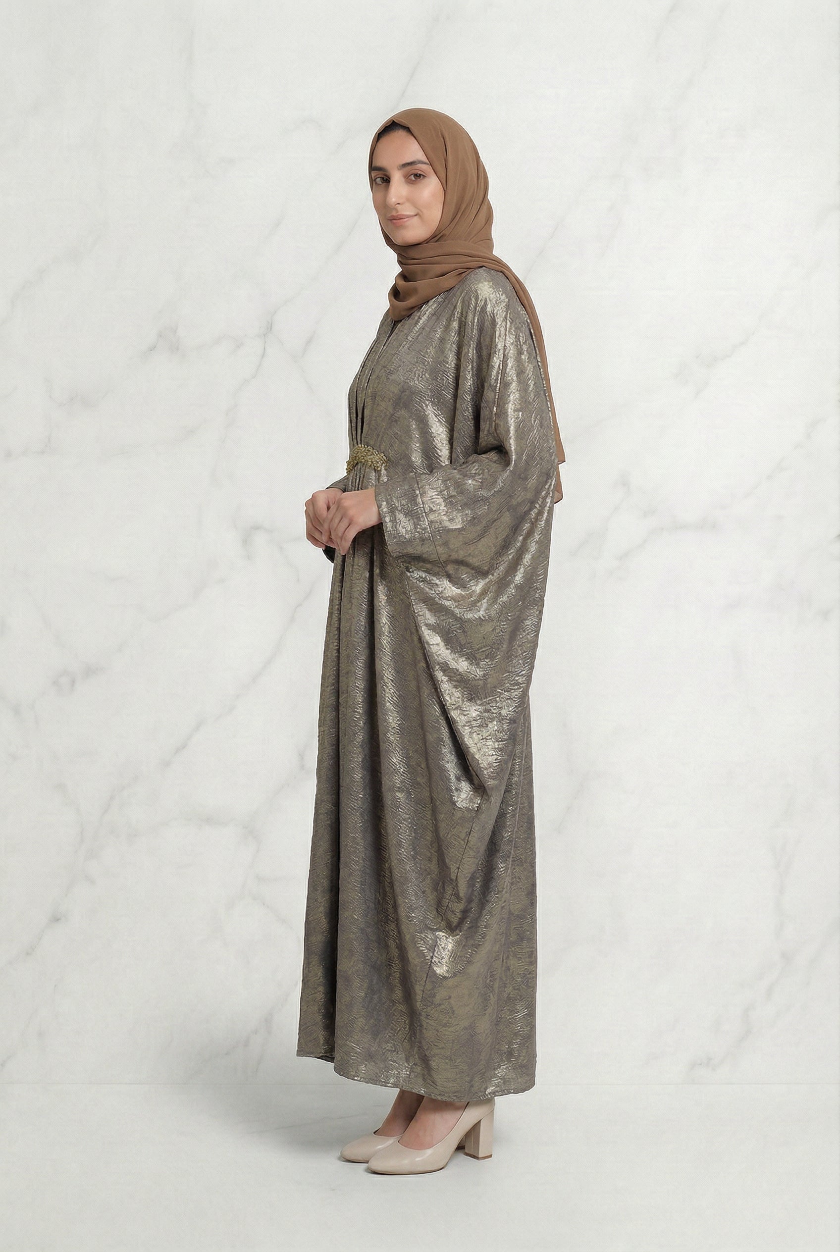 Shimmer Abaya Bronze 669 Col 14