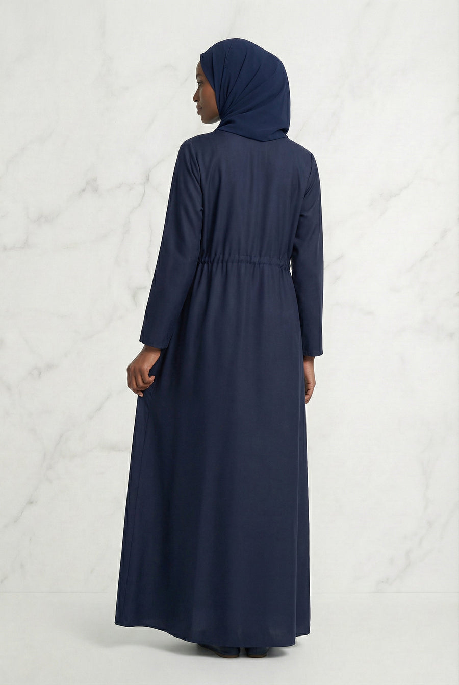 Drawstring Abaya Navy 680 Col 29
