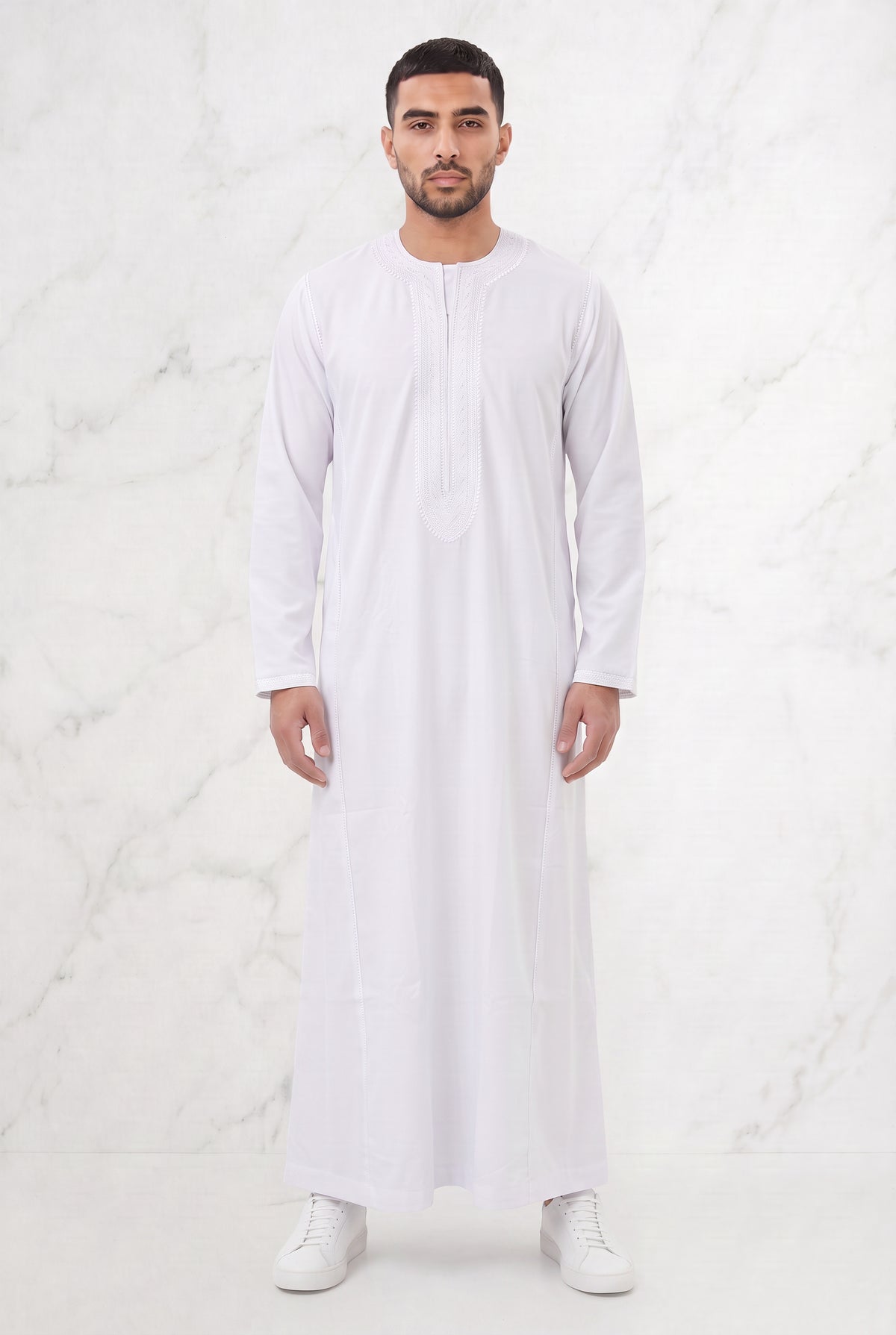 Moroccan Thobe White 1101