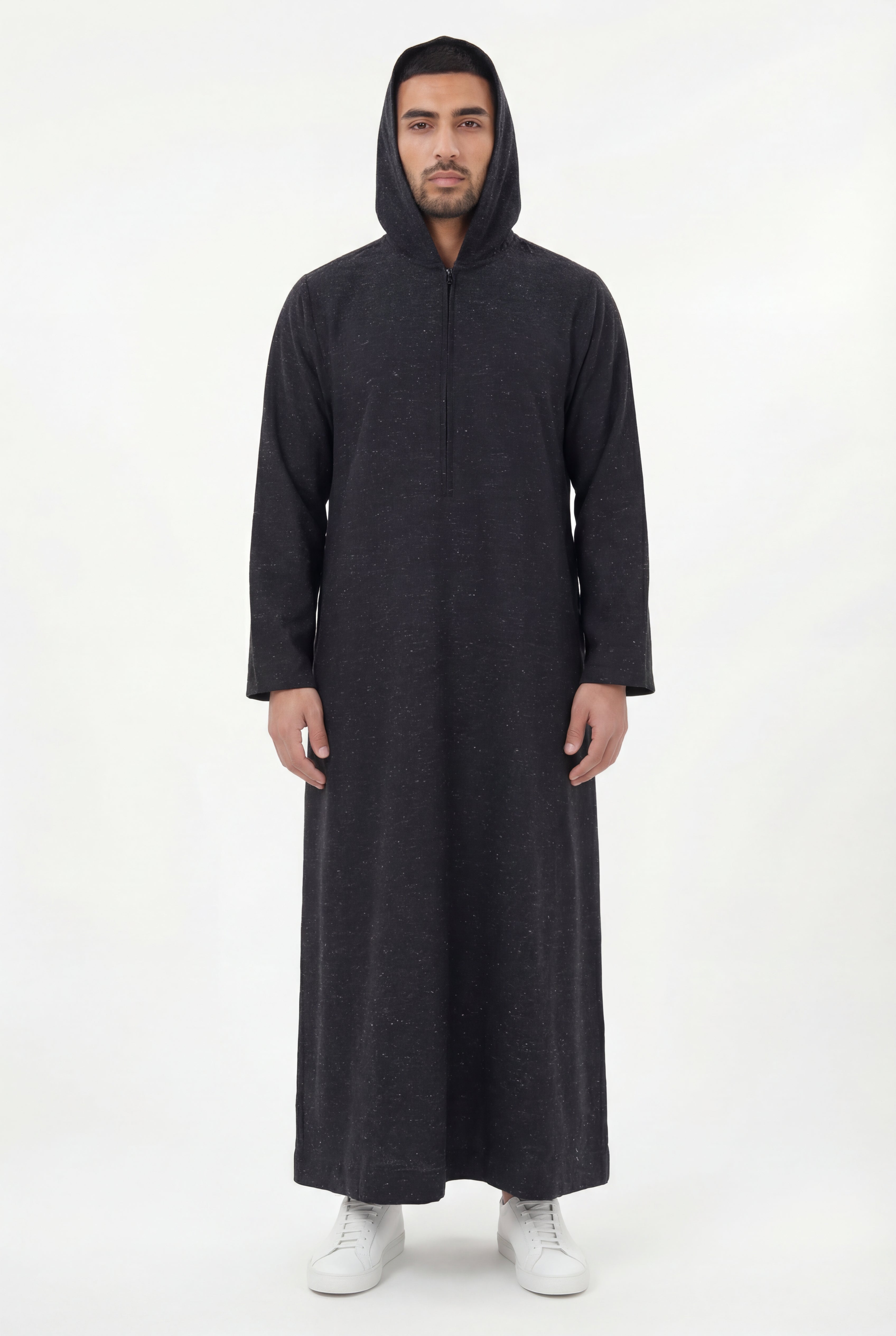 Hooded Thobe Black 1130