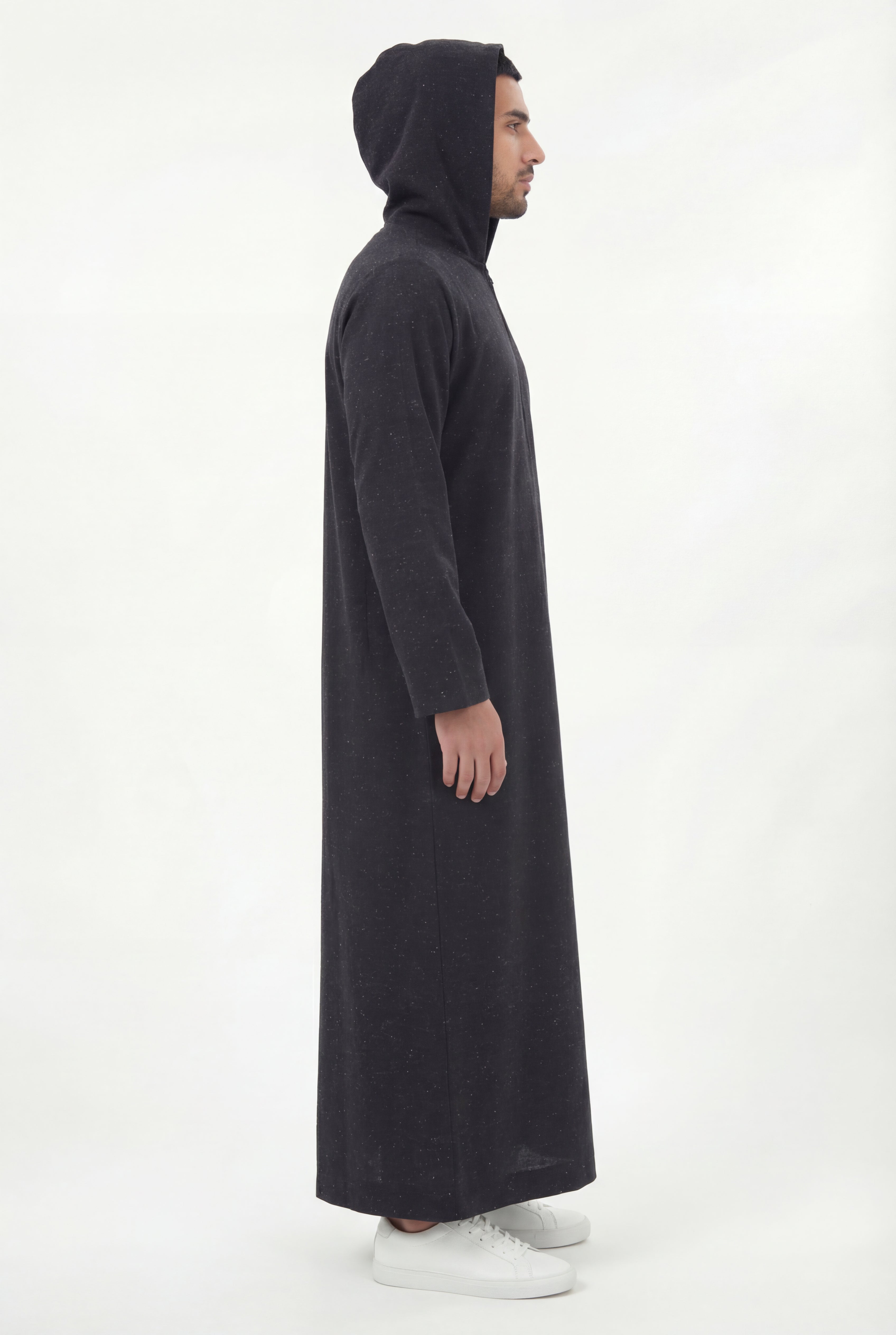 Hooded Thobe Black 1130