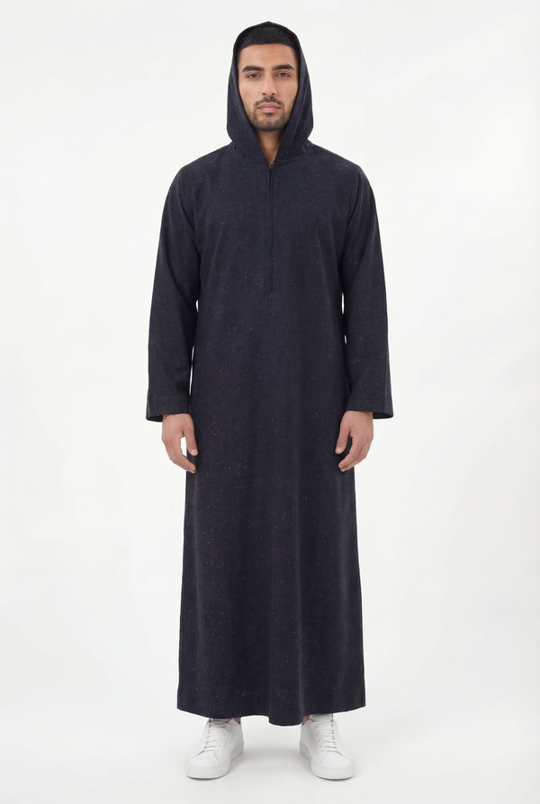 Hooded Thobe Grey 1130