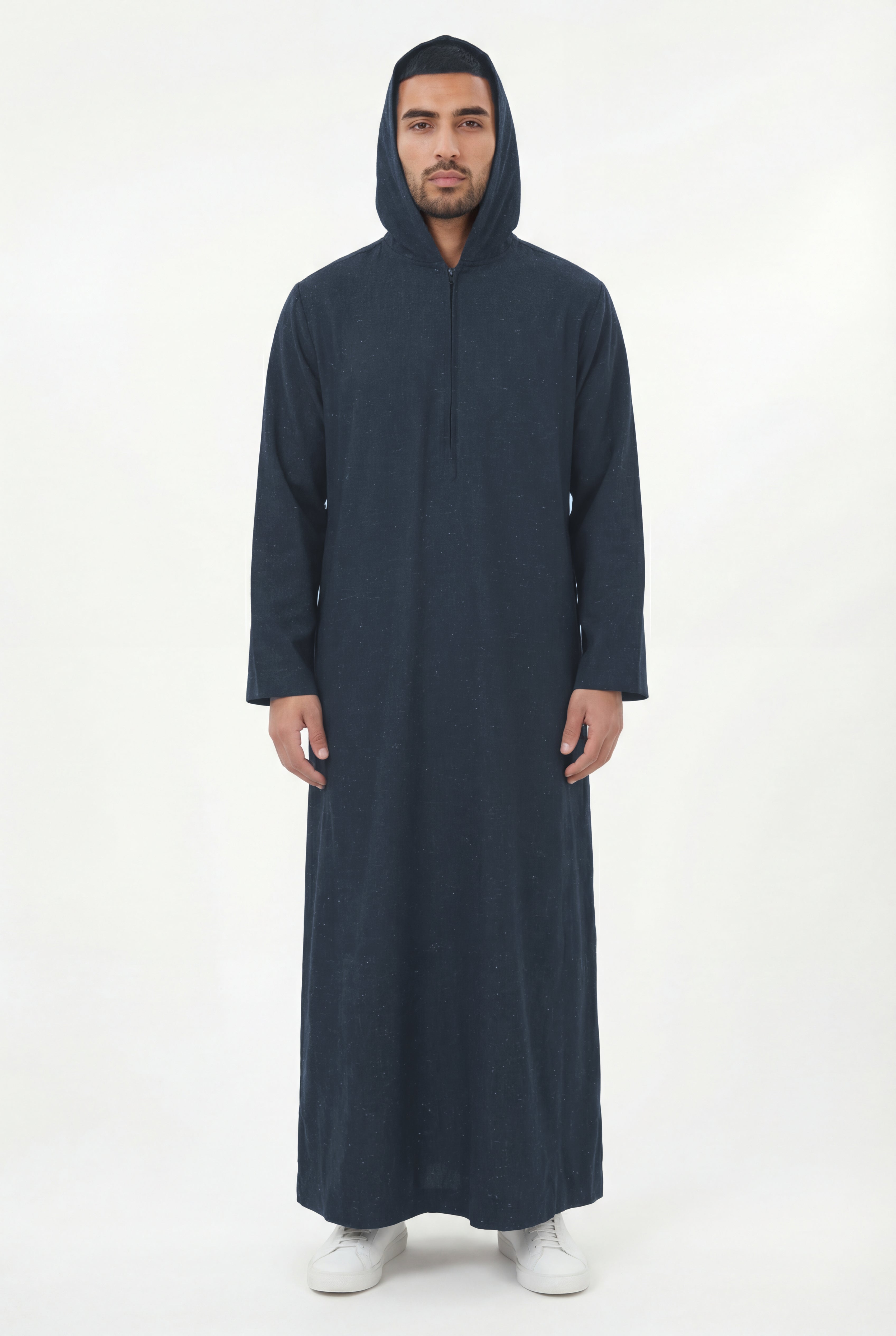 Hooded Thobe Navy Blue 1130