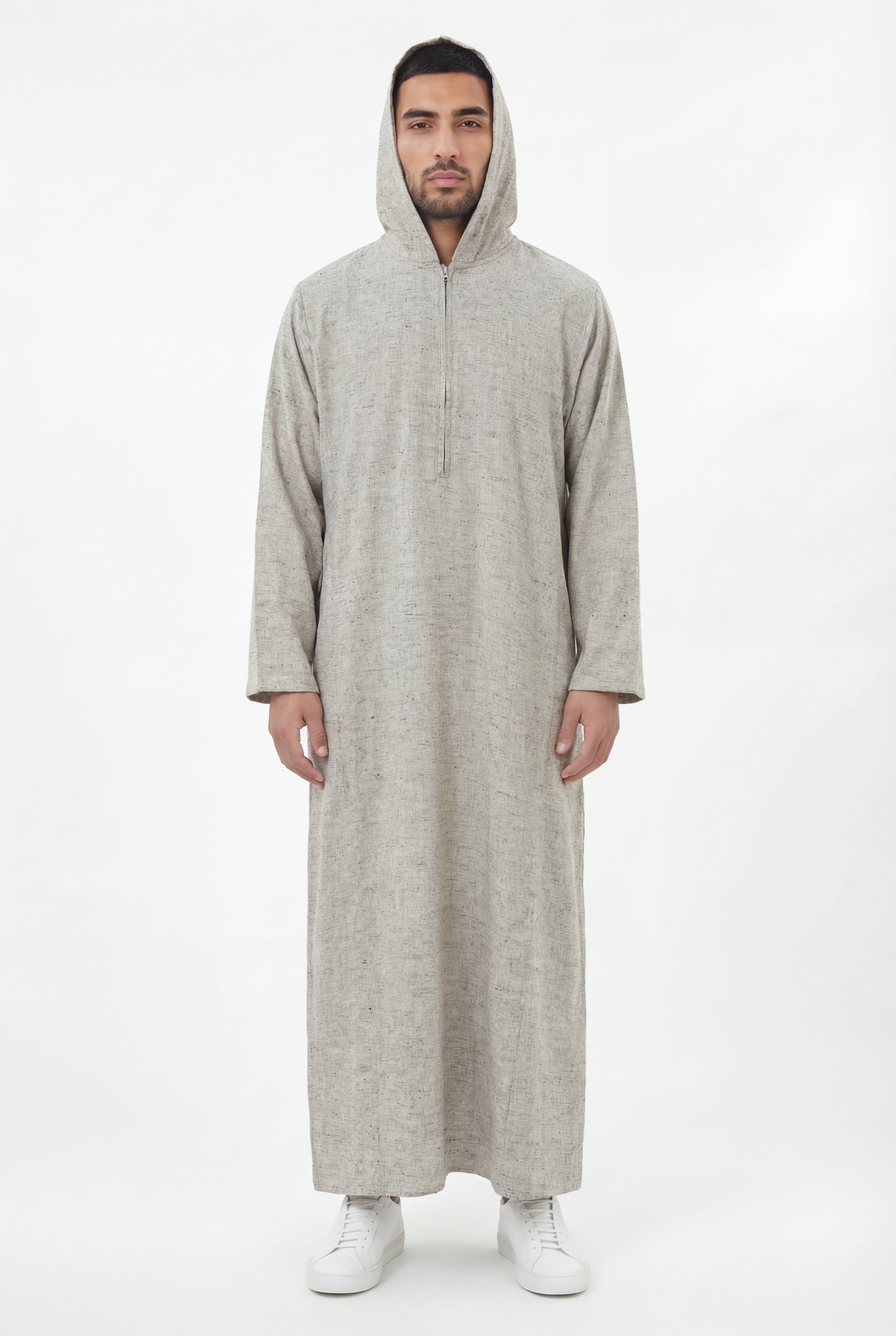 Hooded Thobe Off White 1130