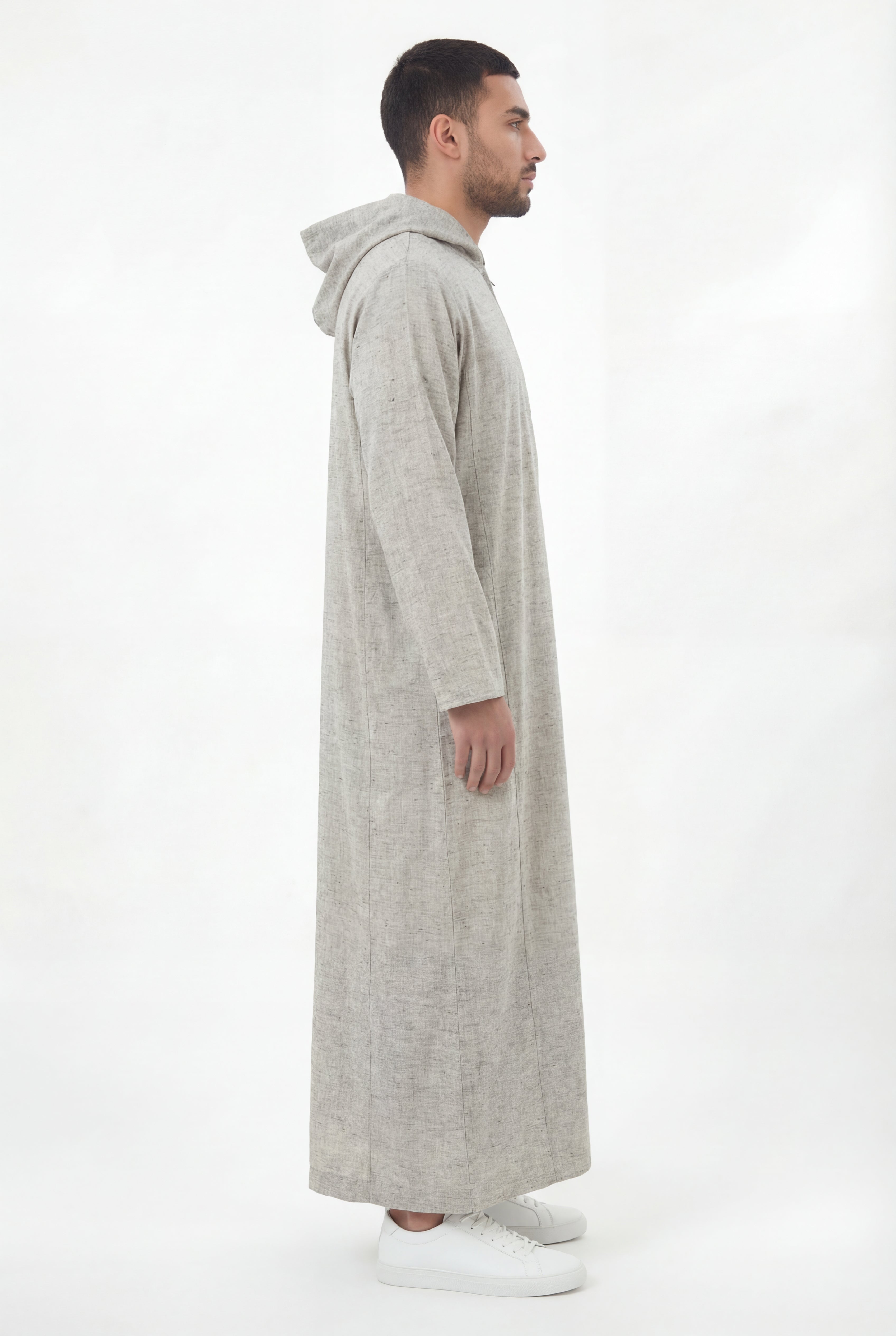 Hooded Thobe Off White 1130