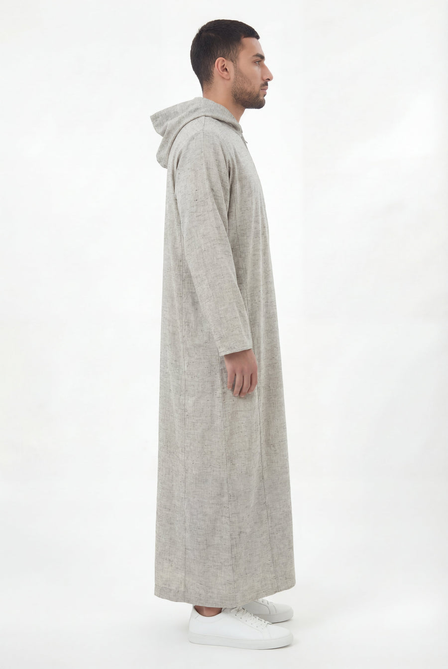 Hooded Thobe Off White 1130