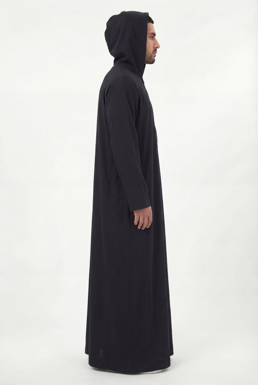 Hooded Thobe Dark Brown 1131