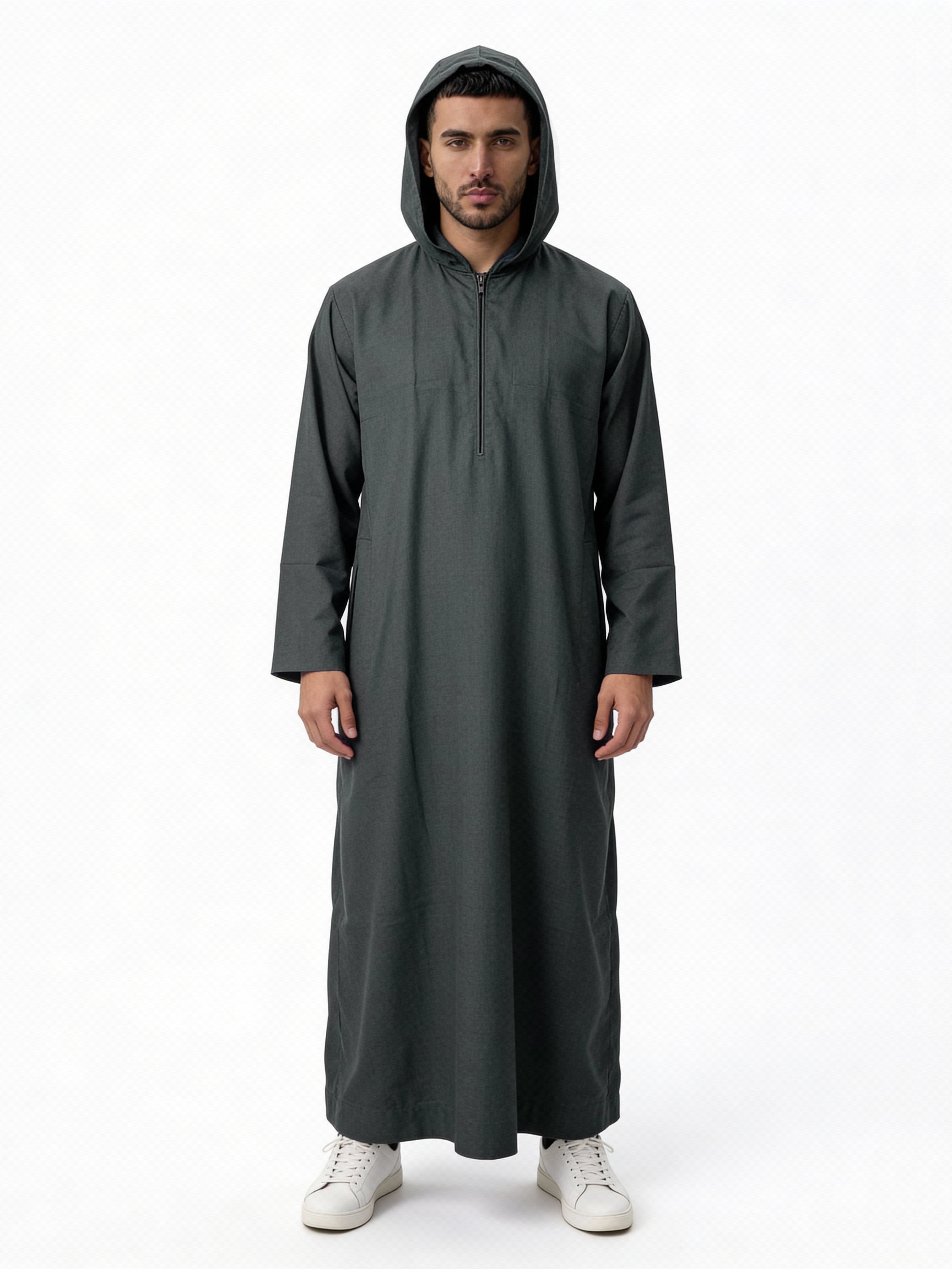 Hooded Thobe Green 1131