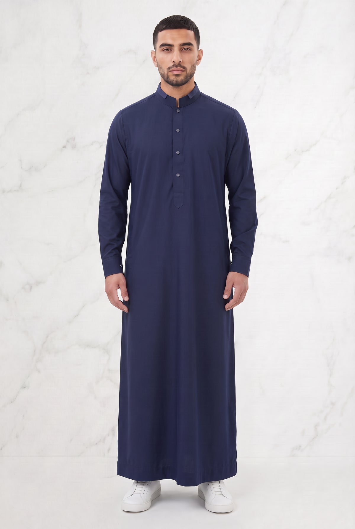 Collared Thobe Navy 1151