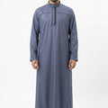 Collared Thobe Dark Grey 1505