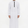Collared Thobe White 1505