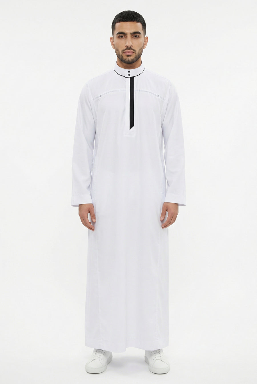 Collared Thobe White 1505