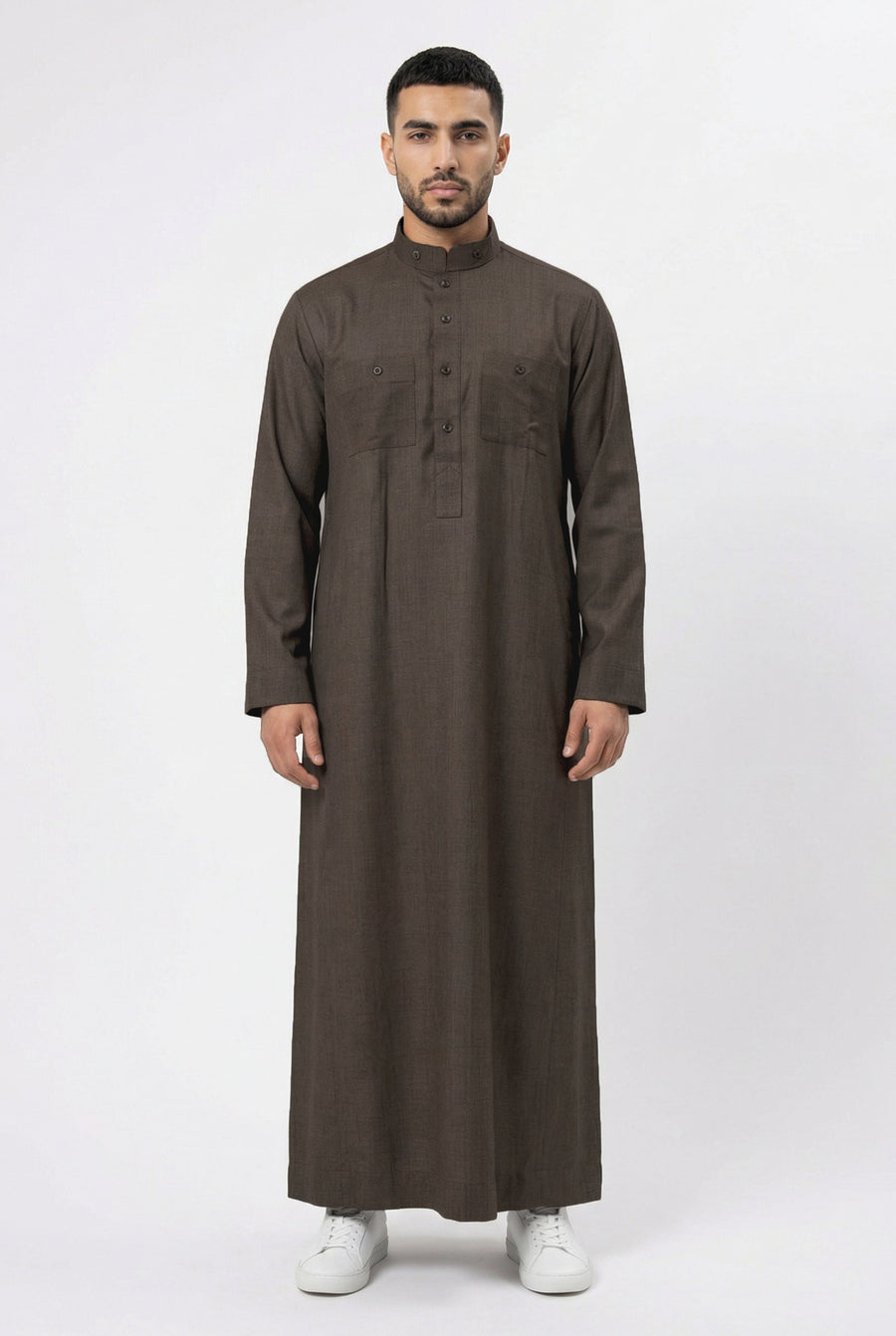 Collared Thobe Chocolate 470