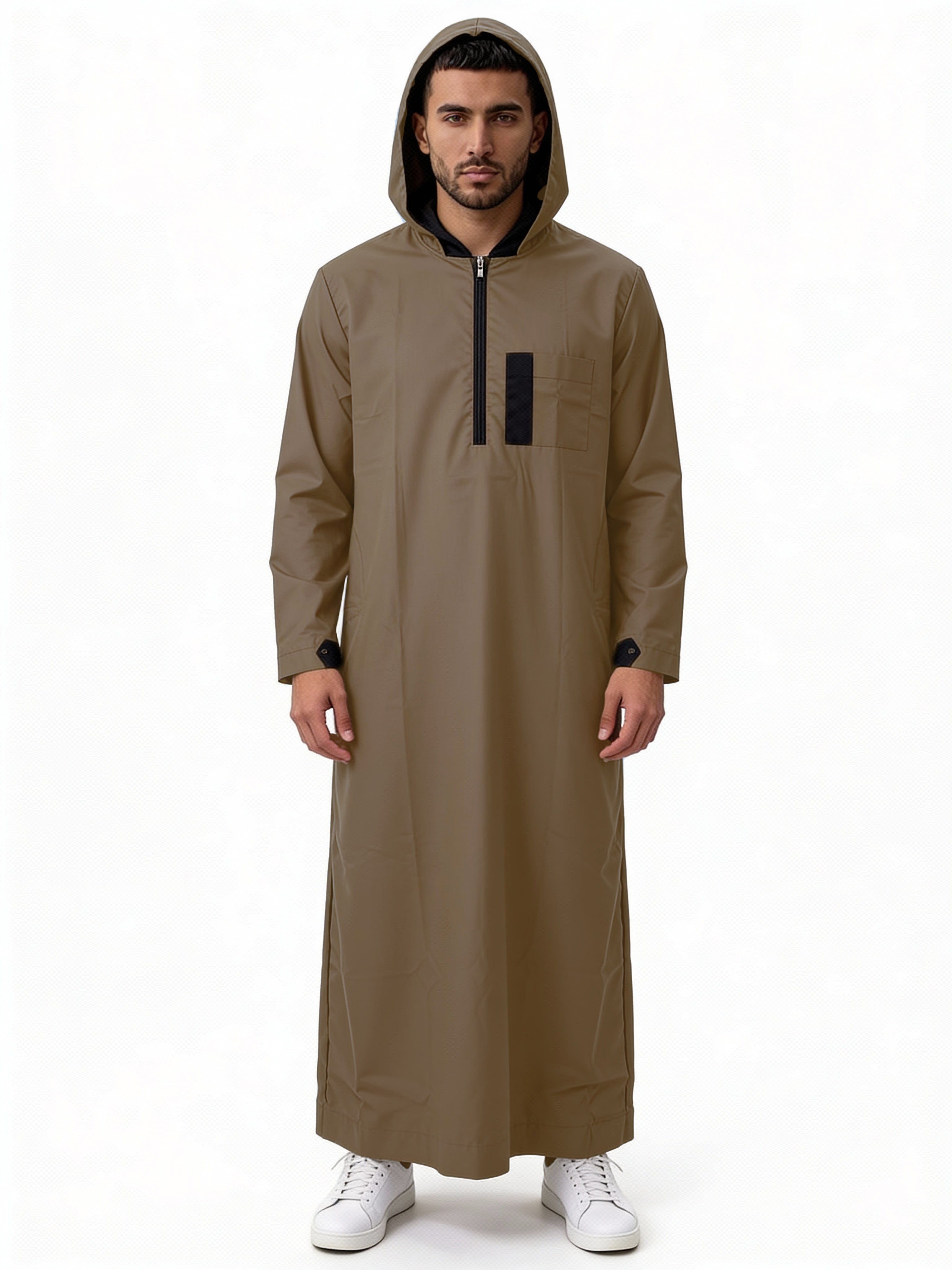 Hooded Thobe Brown 526 Col 05