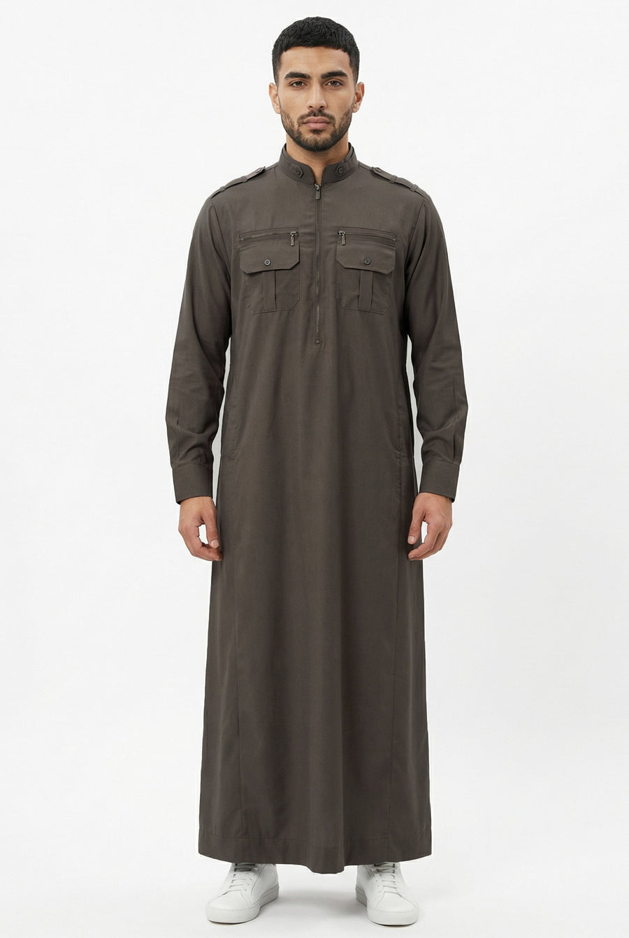 Collared Thobe Brown 619 Col 7