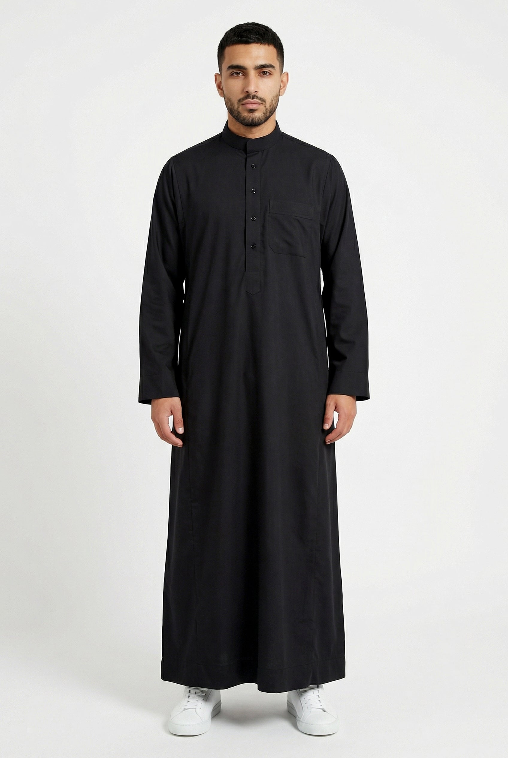 Collared Thobe Black 94