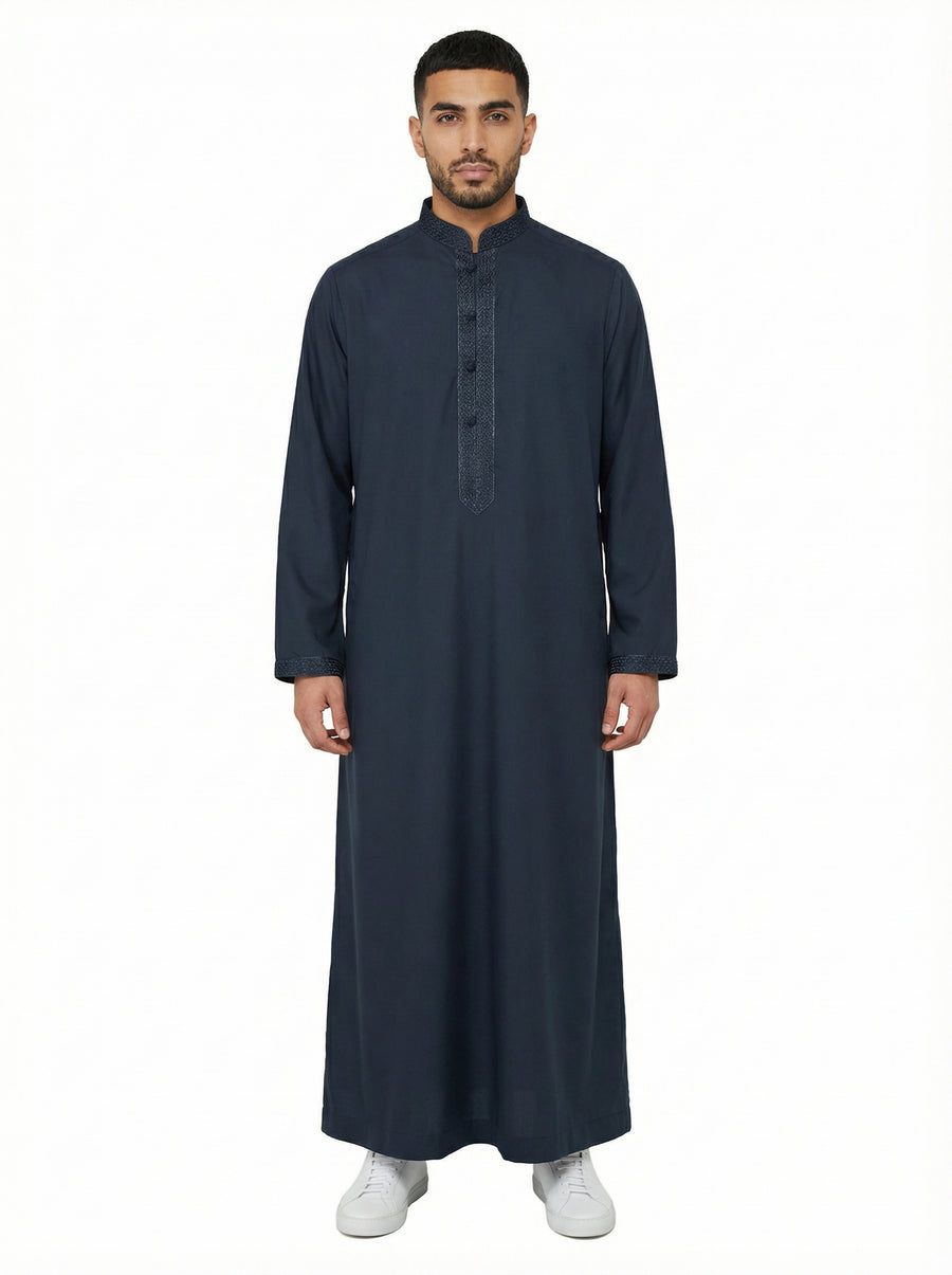 Omani Thobe Dark Grey 973