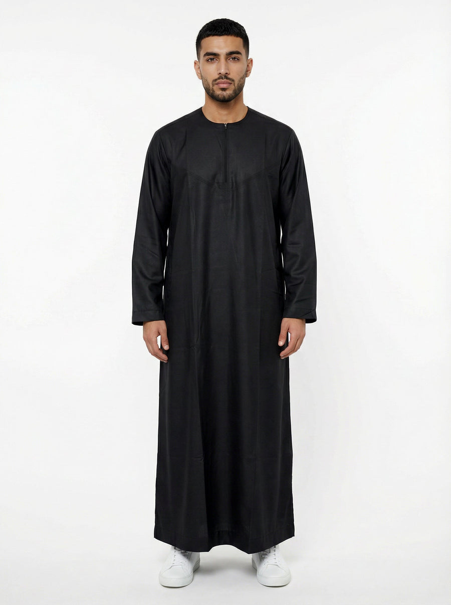 Omani Thobe Black K2 Col 12