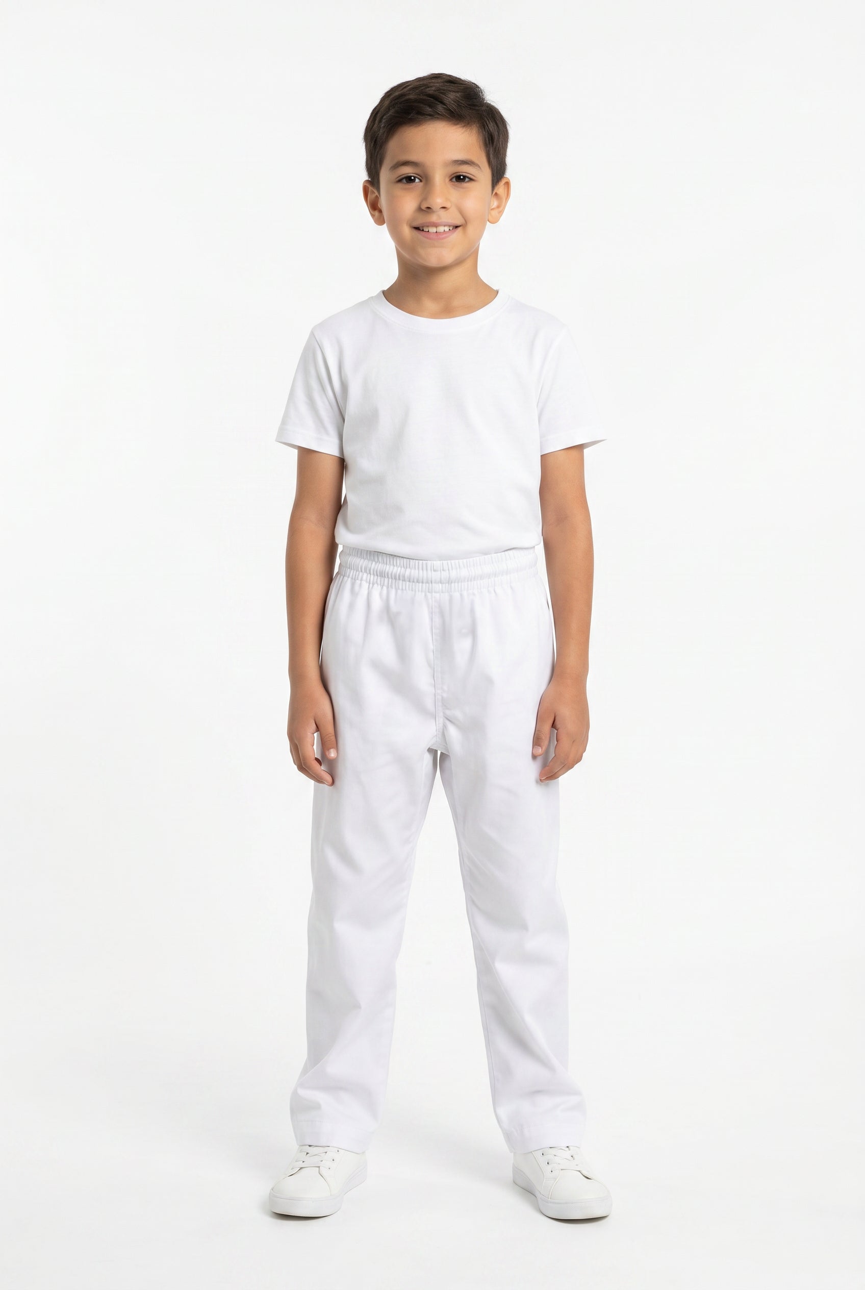 Kids White Open Trouser 21