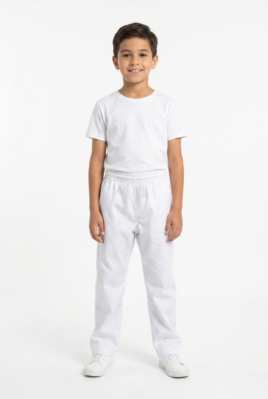 Kids White Open Trouser 21