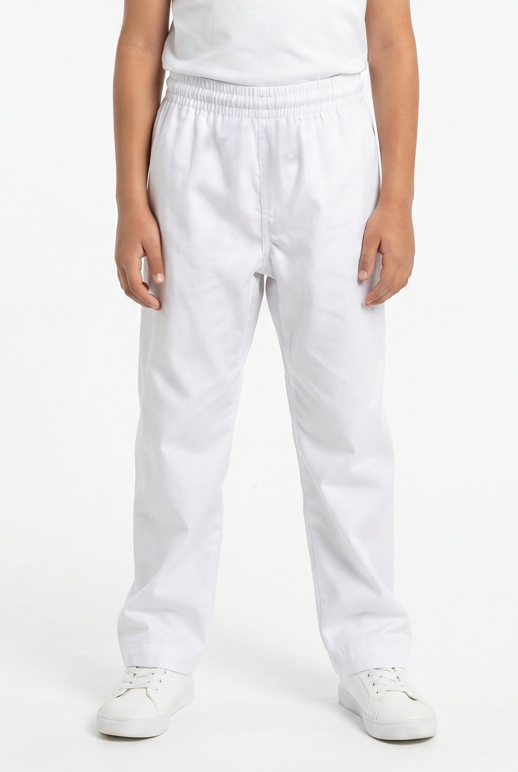 Kids White Open Trouser 21