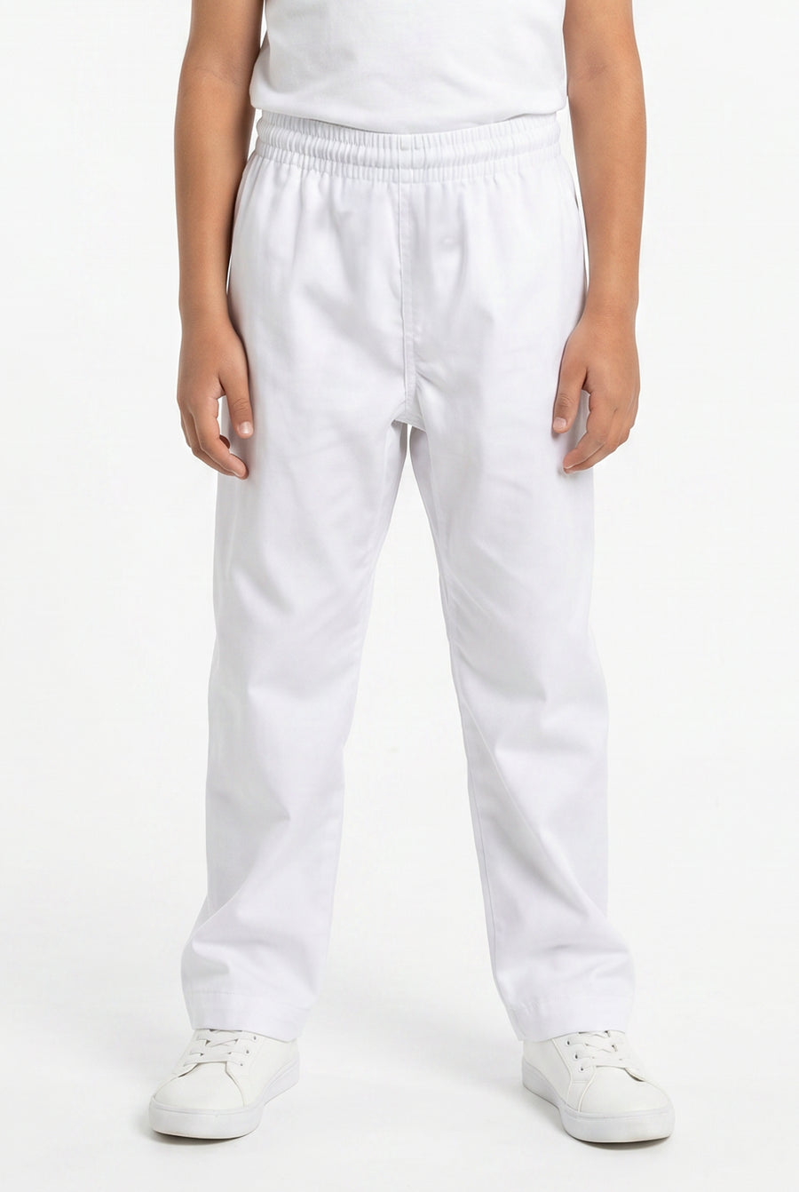 Kids White Open Trouser 21