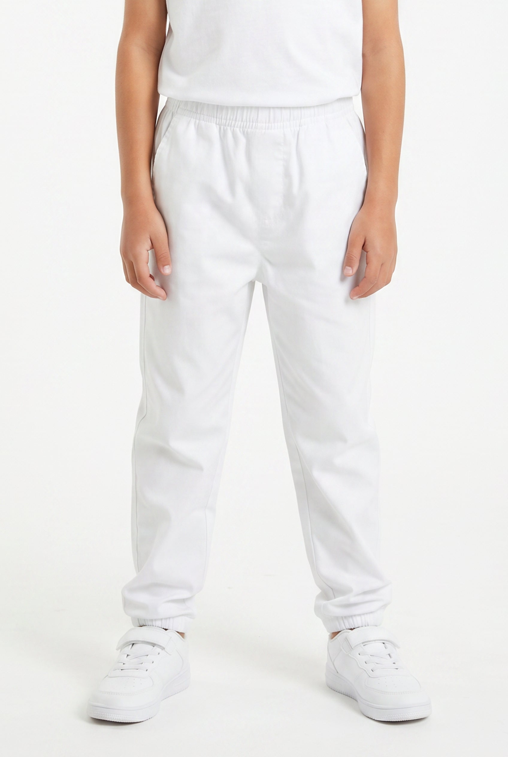 Kids White Cuffed Trouser 22
