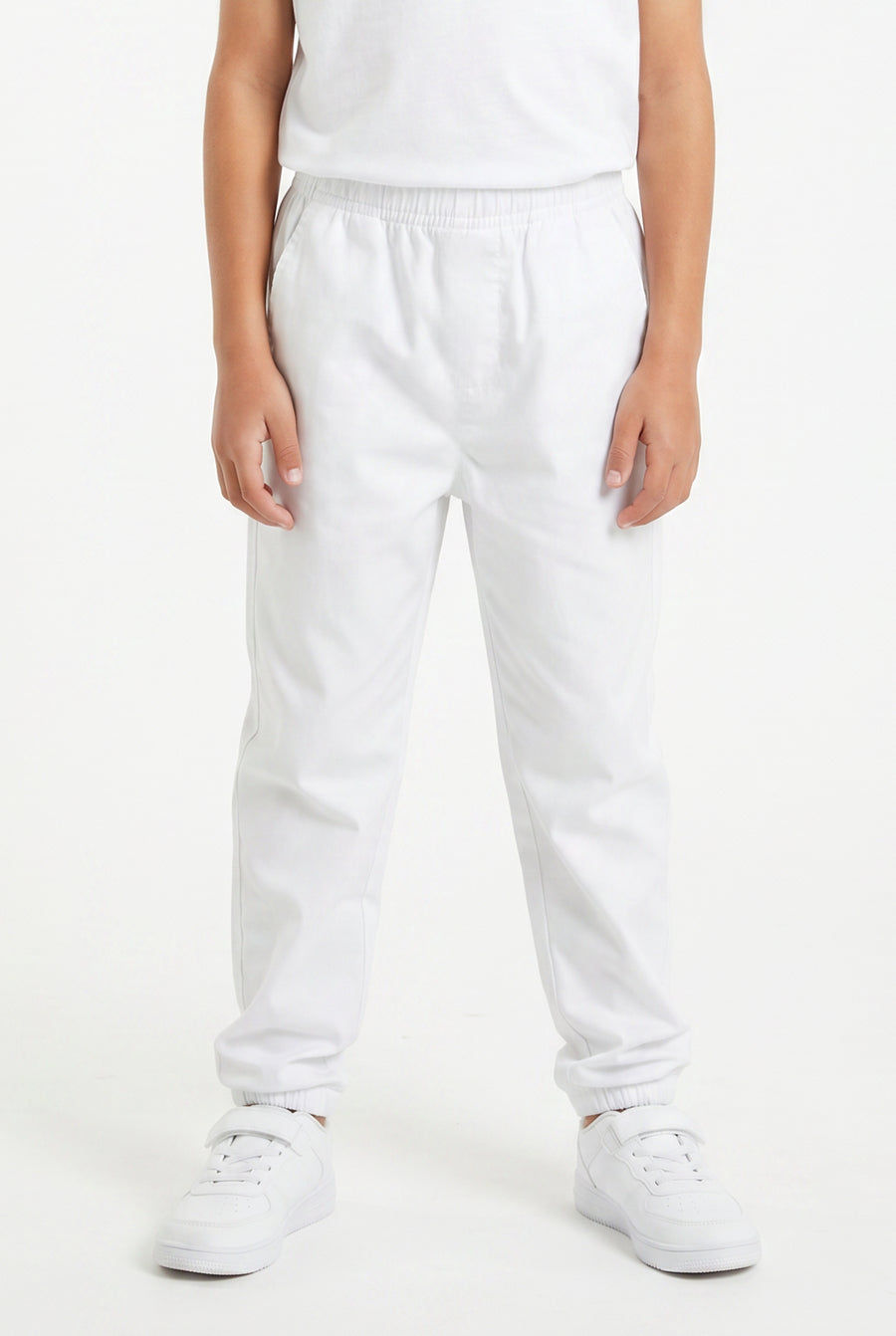 Kids White Cuffed Trouser 22