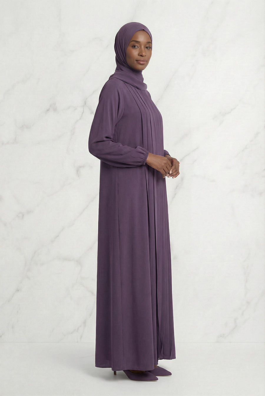 Classic Abaya Purple 659 Col 23