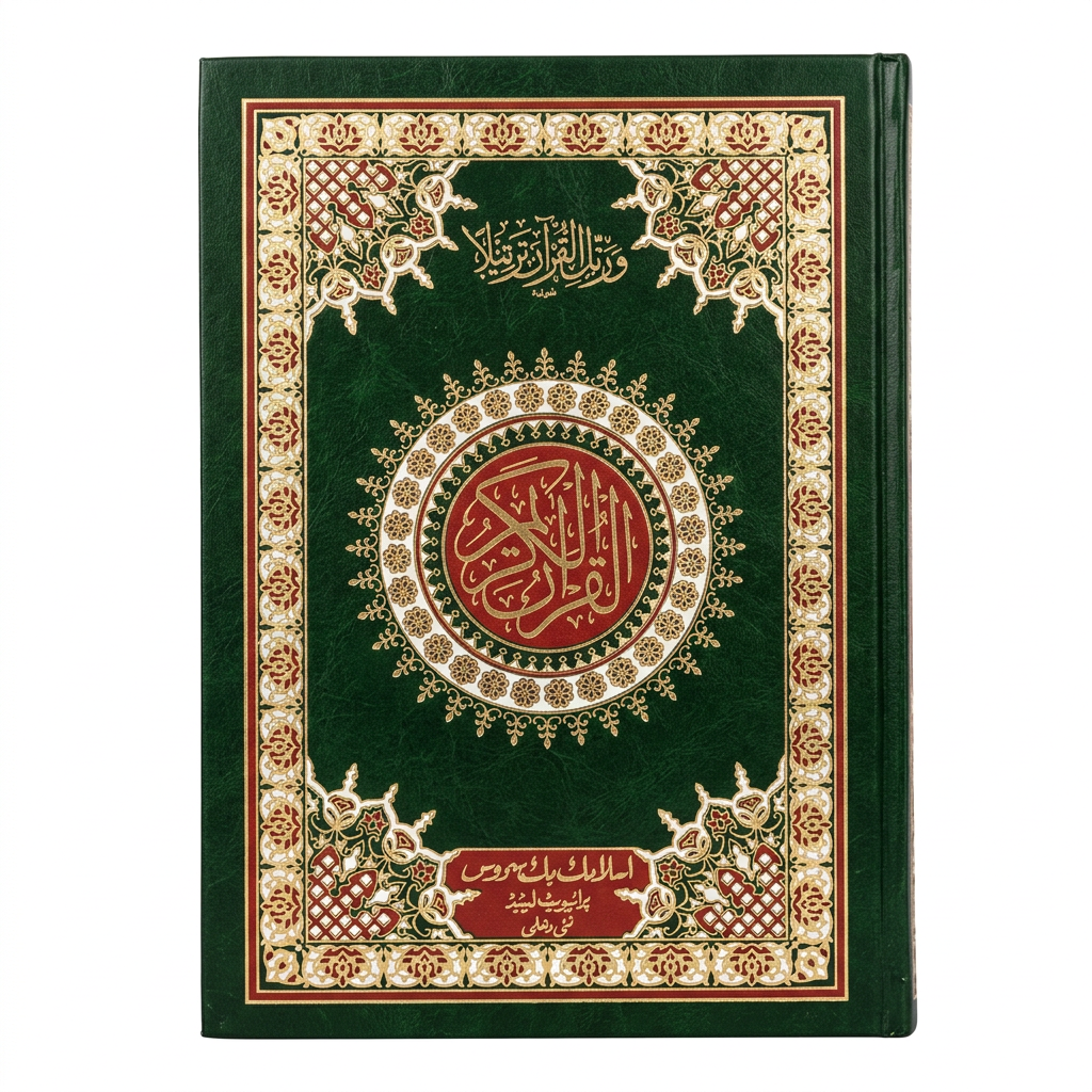 Al Quran At-Tanzeel 13 lines Indo Pak Script Ref 3 - Green