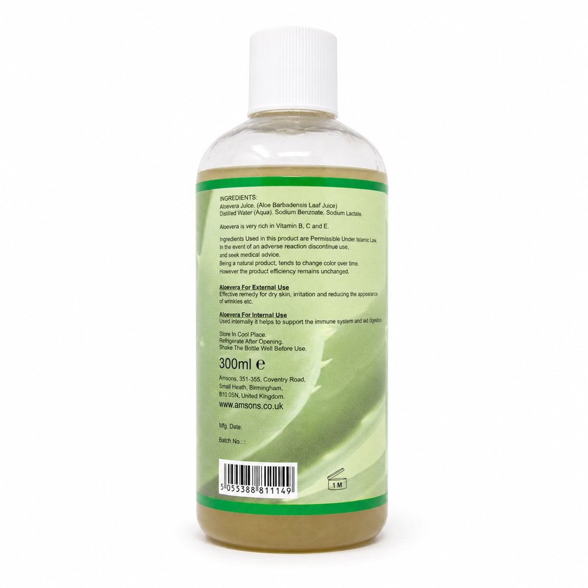 Pure & Stabilised Aloevera Fibrous Juice 300ml