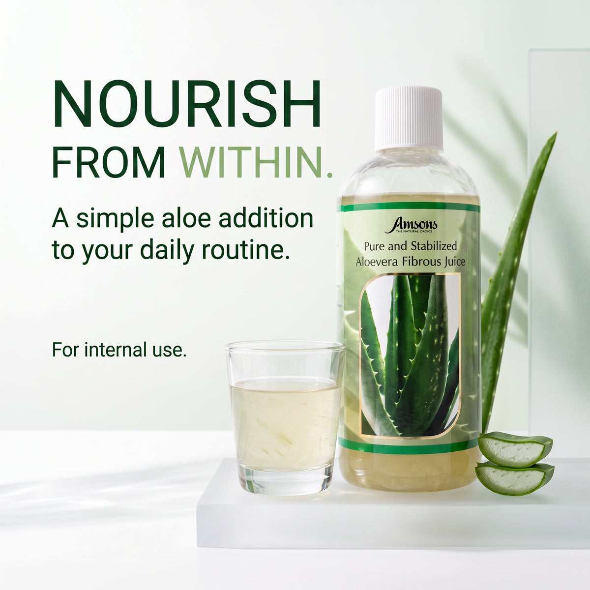 Pure & Stabilised Aloevera Fibrous Juice 300ml