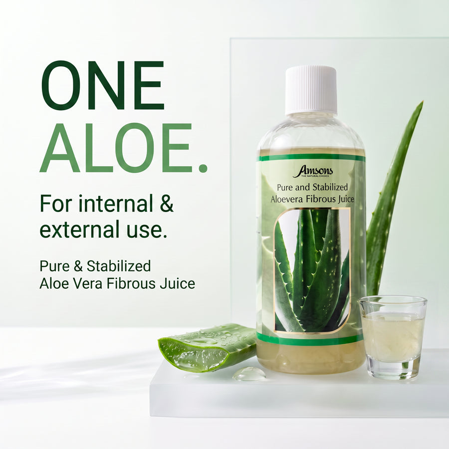 Pure & Stabilised Aloevera Fibrous Juice 300ml