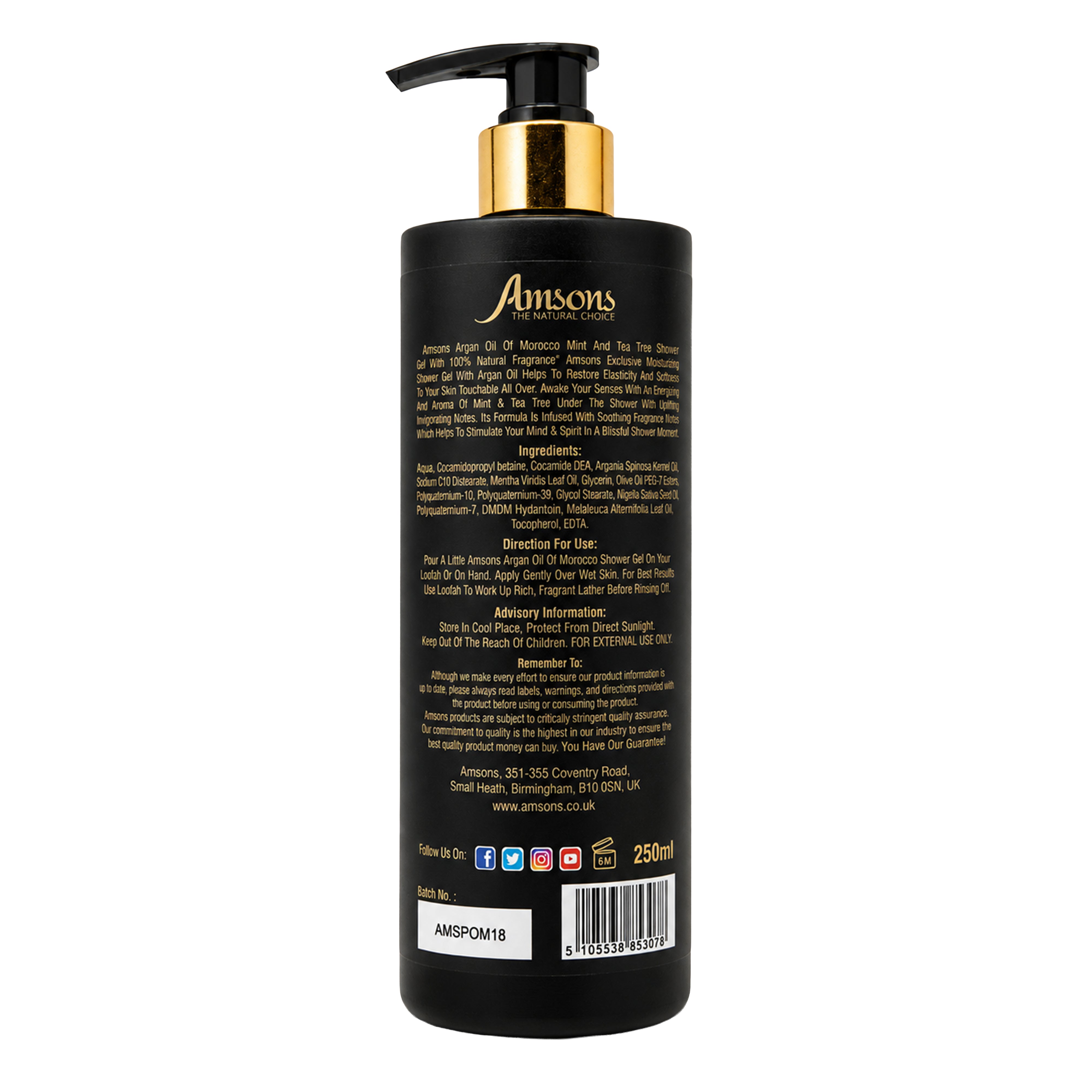 Argan Oil Shower Gel 250 ml