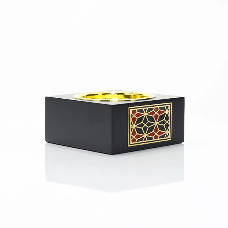 Black Patterend Bukhoor Burner AM00885