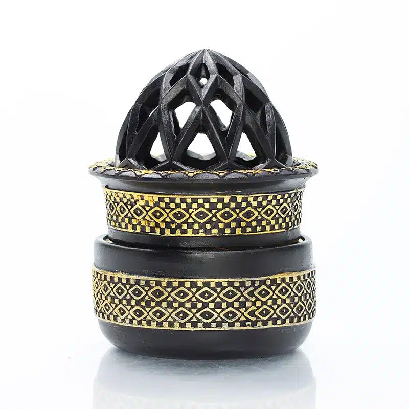 Circular Black and Gold Burner  10138