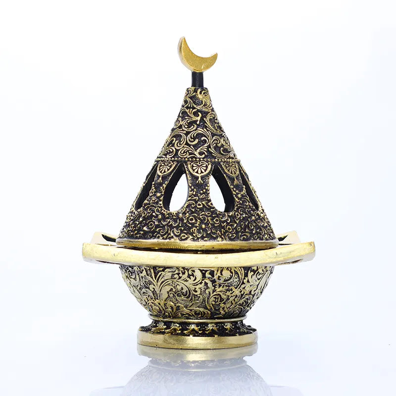 Carved Black and Gold Burner 10143